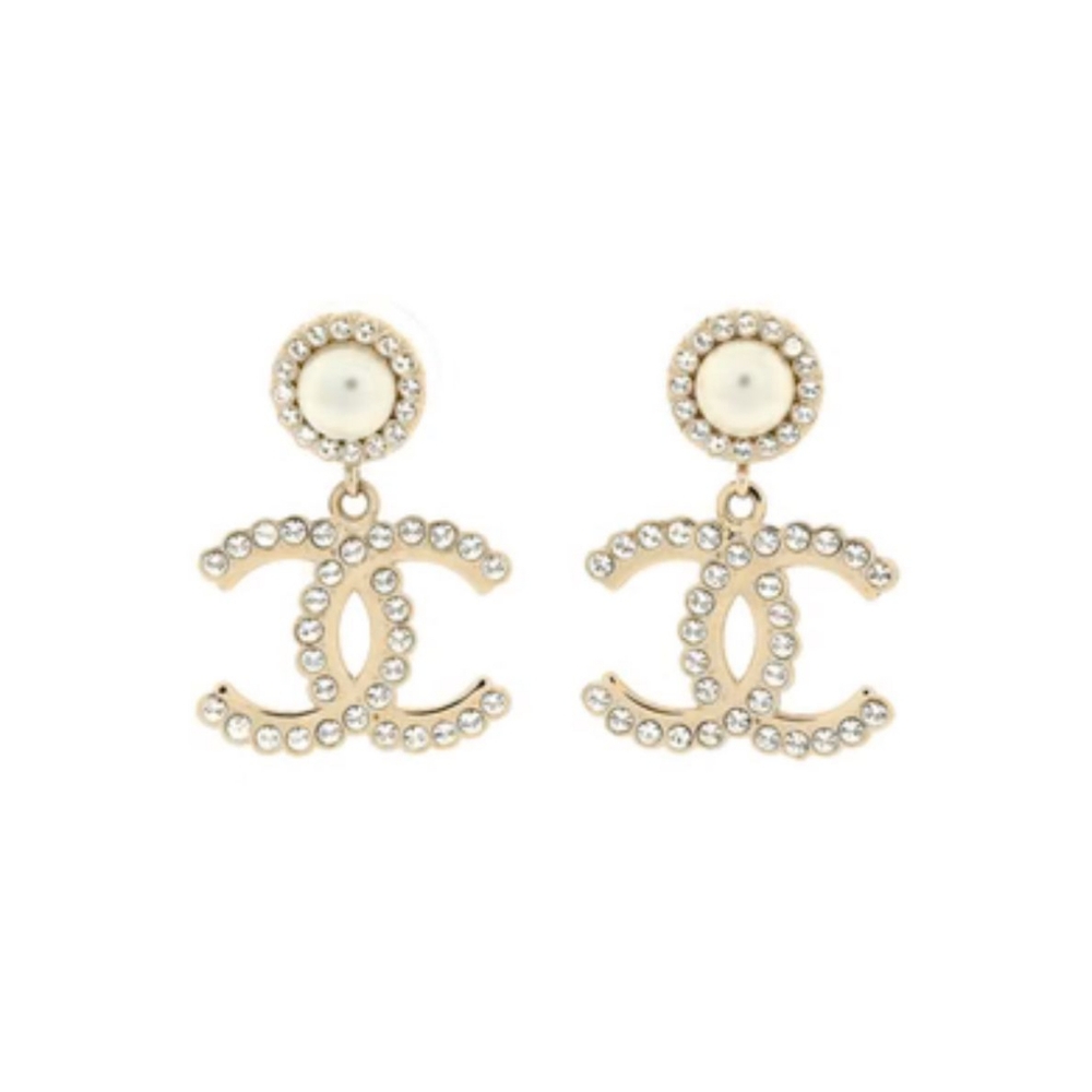 Authentic Chanel large size earrings 2022 collection.